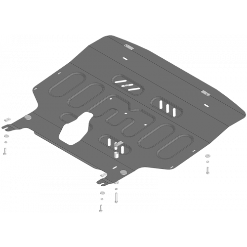 Защита Картера двигателя, КПП MOTODOR для SWM G05 Pro 2023-, Сталь 2 мм - Арт. 75101