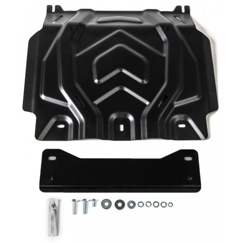 Защита Картера двигателя АвтоБроня для Mitsubishi L200 2015-2019 V, Сталь 45778 мм - Арт. 111.04041.2