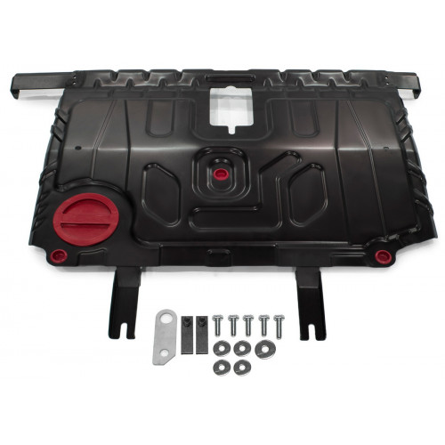 Защита Картера двигателя, КПП АвтоБроня для Toyota Corolla Runx 2004-2006 I E120 рестайлинг, Сталь 45778 мм - Арт. 111.09531.1