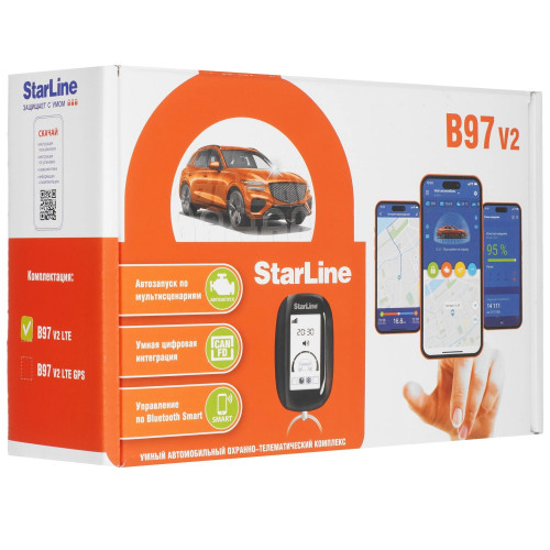 Автосигнализация StarLine B97 v2 3CAN+FD+4LIN LTE